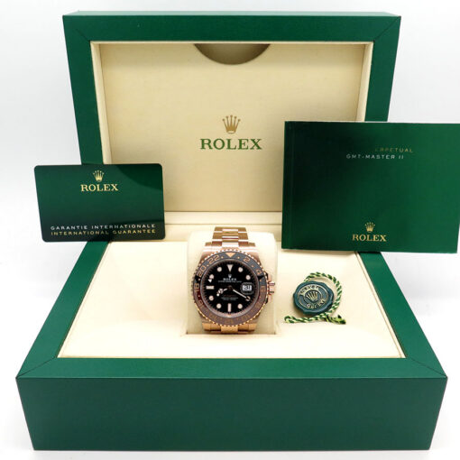 Alternative view of Rolex 126715CHNR GMT Master II 18K Rose Gold