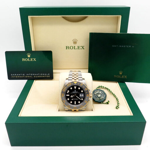 Alternative view of Rolex 126713GRNR GMT Master II 18K/SS on Jubilee