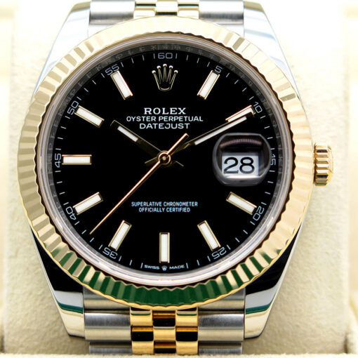 Rolex 126333 Datejust 41 18K/SS with Black Stick Dial on Jubilee - Image 3