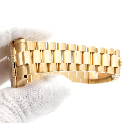Rolex 118238 Day Date 18K Yellow Gold with Champagne Stick Dial - Image 7