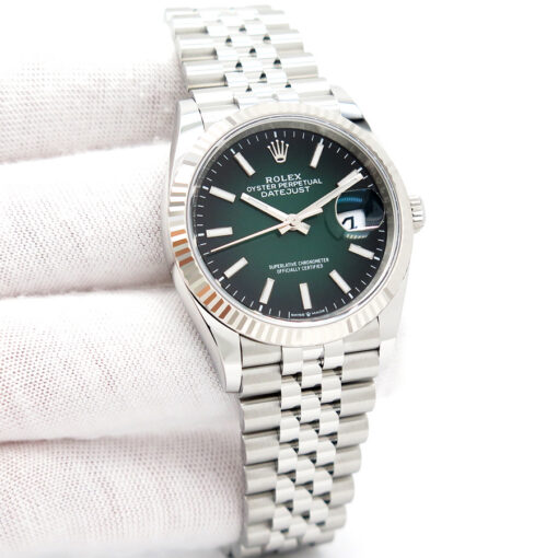 Rolex 126234 Datejust with Green Ombre Dial on Jubilee (New Model)