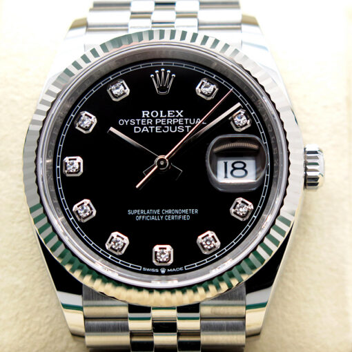 Rolex 126234 Datejust with Black Diamond Dial on Jubilee - Image 3