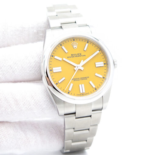 Rolex 124300 Oyster Perpetual 41mm with Yellow Dial