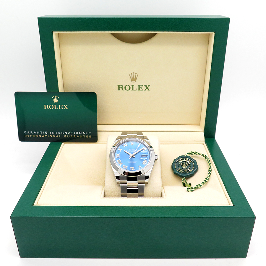 Rolex 126300 Datejust 41 with Blue Azzurro Dial on Oyster - Image 2