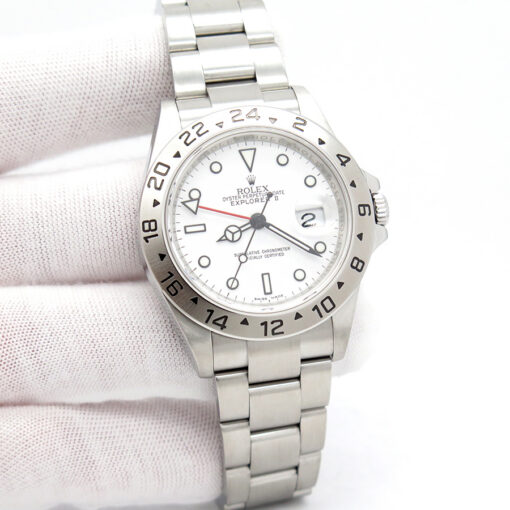 Rolex 16570 Explorer II with White Dial and 3186 Movement