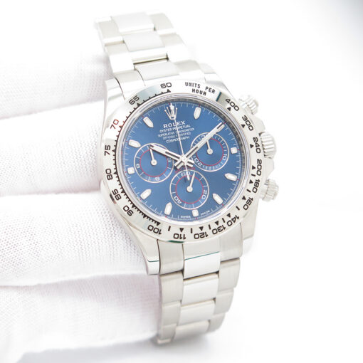 Rolex 116509 Cosmograph Daytona 18K White Gold with Blue Dial