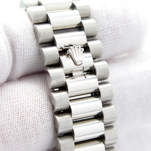 Rolex 228206 Day Date 40 Platinum with Ice Blue Silver Roman Dial - Image 7
