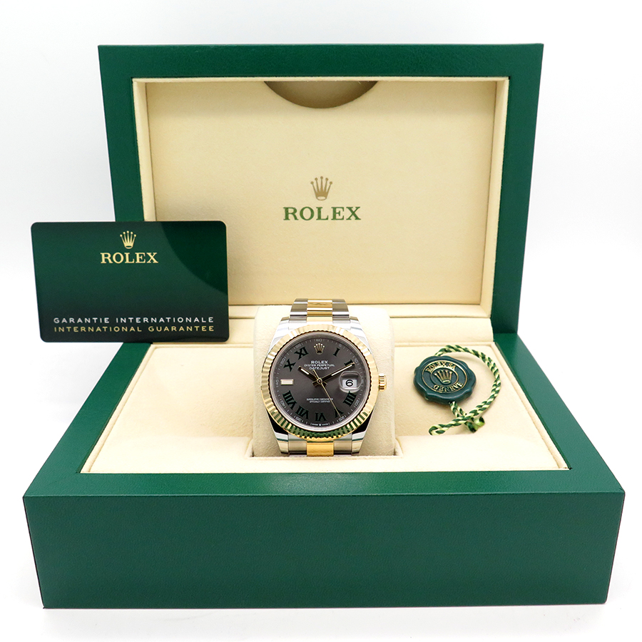 Rolex 126333 Datejust 41 18K/SS with Slate Roman Dial on Oyster - Image 2