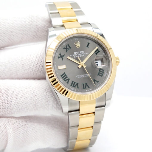 Rolex 126333 Datejust 41 18K/SS with Slate Roman Dial on Oyster