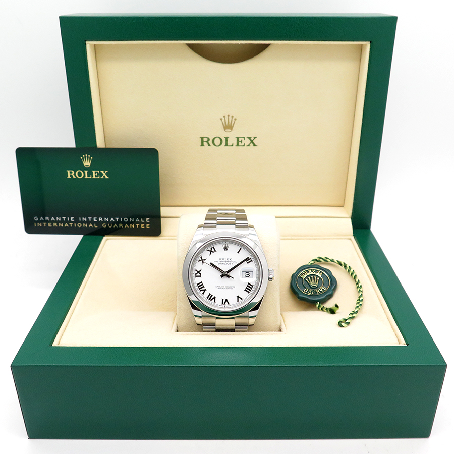 Rolex 126300 Datejust 41 with White Roman Dial on Oyster - Image 2
