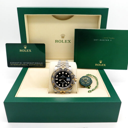 Alternative view of Rolex 126713GRNR GMT Master II 18K/SS on Jubilee