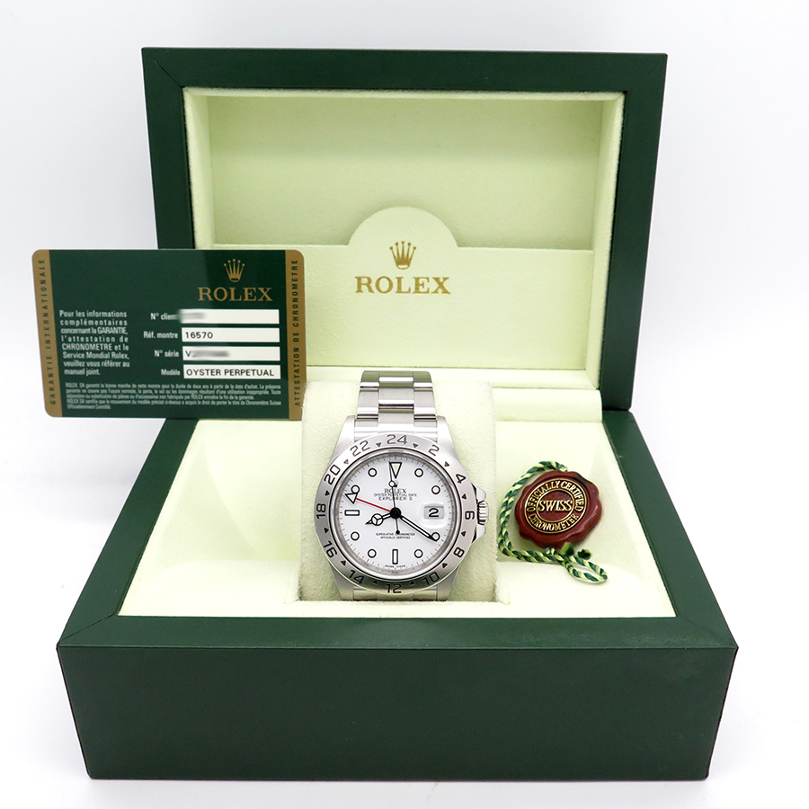 Rolex 16570 Explorer II with White Dial and 3186 Movement - Image 2