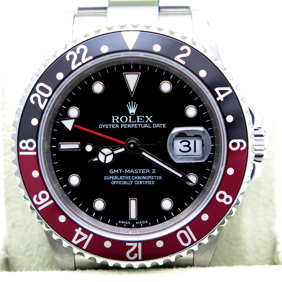 Rolex 16710 GMT Master II with Red & Black Bezel - Image 3
