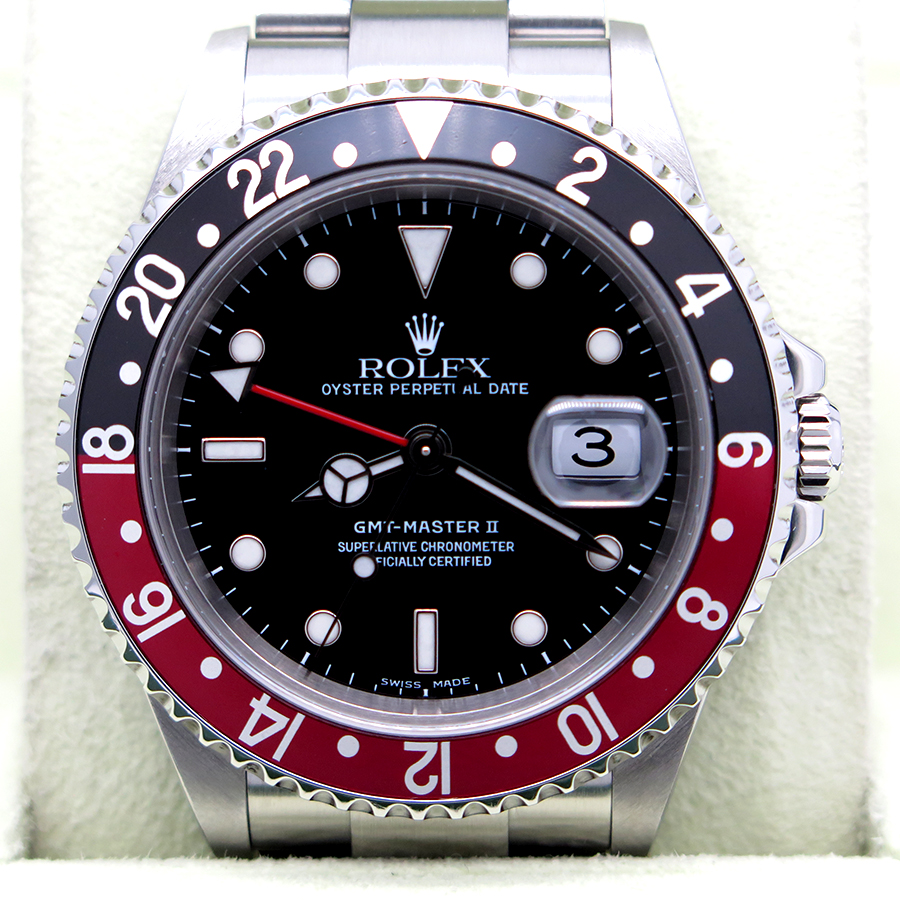 Rolex 16710 GMT Master II with Red/Black Bezel - Image 3