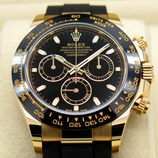 Rolex 116518LN Cosmograph Daytona 18K Yellow Gold with Black Dial - Image 3