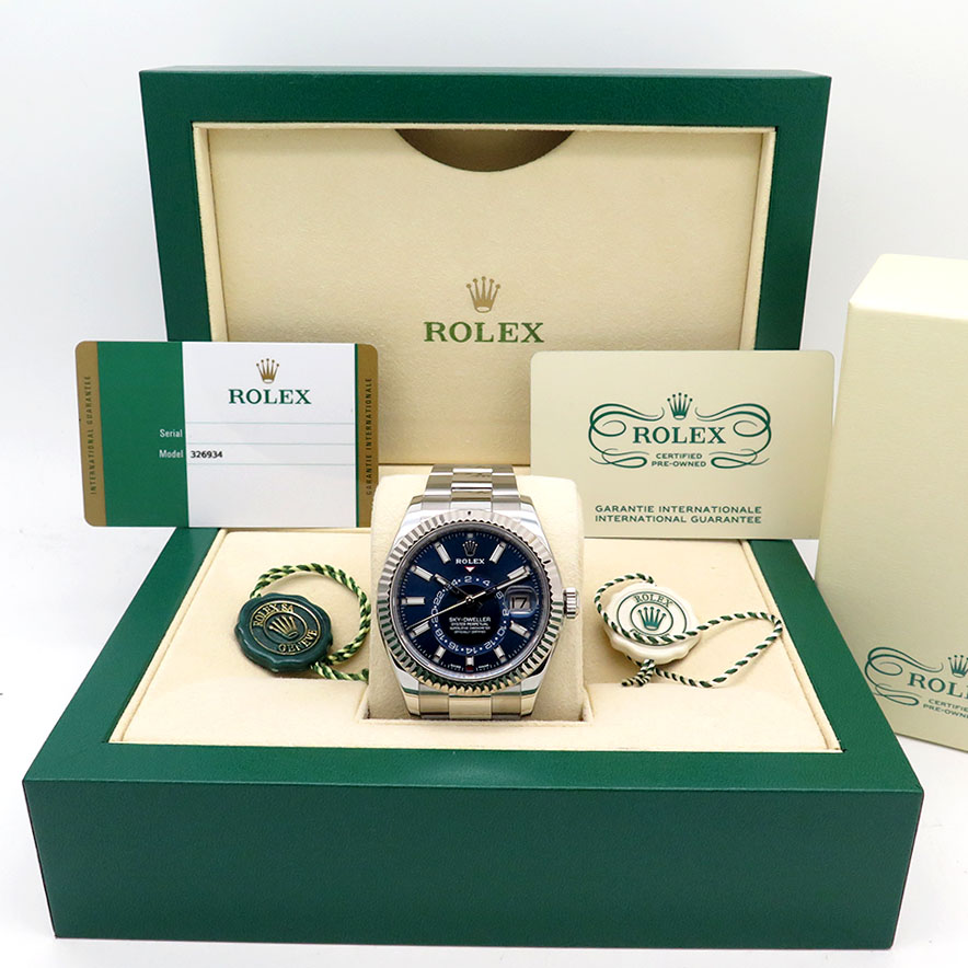 Rolex CPO 326934 Skydweller with Blue Dial on Oyster - Image 2