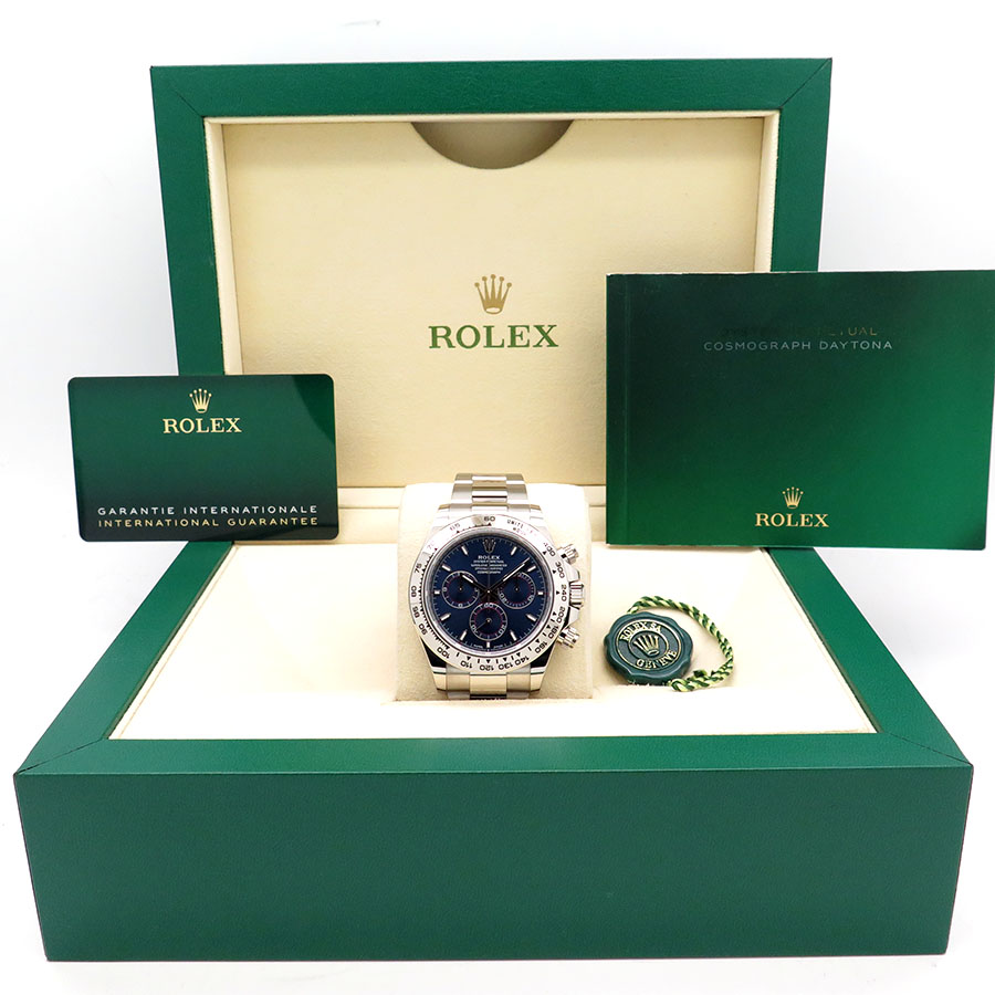 Rolex 126509 Cosmograph Daytona 18K White Gold with Blue Dial - Image 2