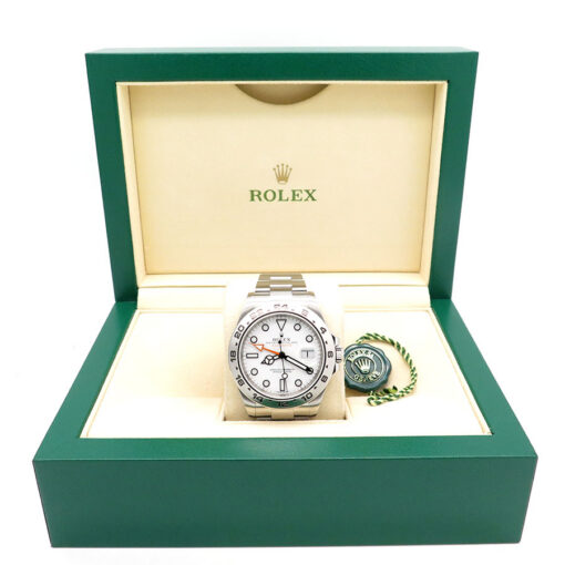 Alternative view of Rolex 216570 Explorer II with White Dial