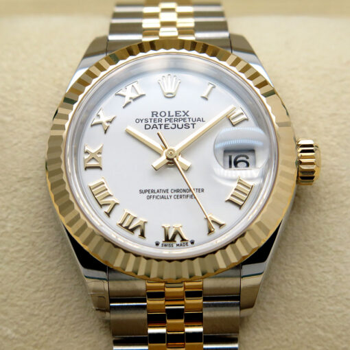 Rolex 279173 Datejust 18K/SS with White Roman Dial on Jubilee - Image 3