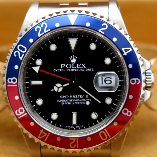 Rolex 16710 GMT Master II with Red & Blue Bezel on Jubilee - Image 3