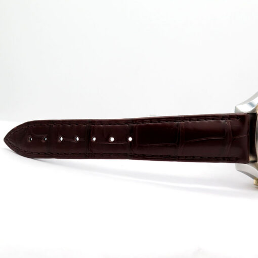 Omega Speedmaster Moonwatch 18K/SS with Silver Dial on Leather - Image 8