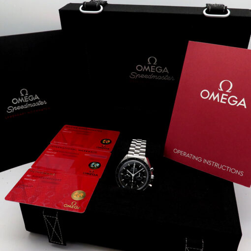 Alternative view of Omega Speedmaster Professional Moonwatch “Sapphire Sandwich” with 3861 Movement