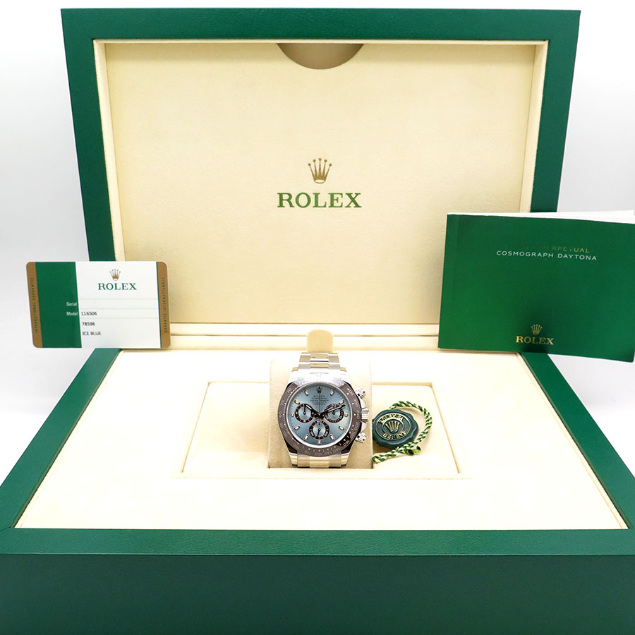 Rolex 116506 Cosmograph Daytona Platinum with Ice Blue Dial - Image 2