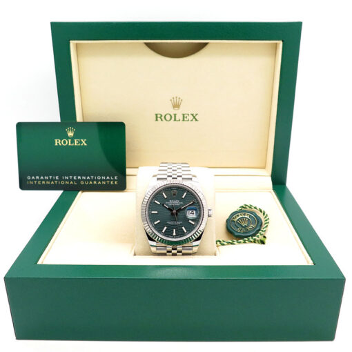 Rolex 126334 Datejust 41 with Mint Green Fluted Motif Dial on Jubilee - Image 2