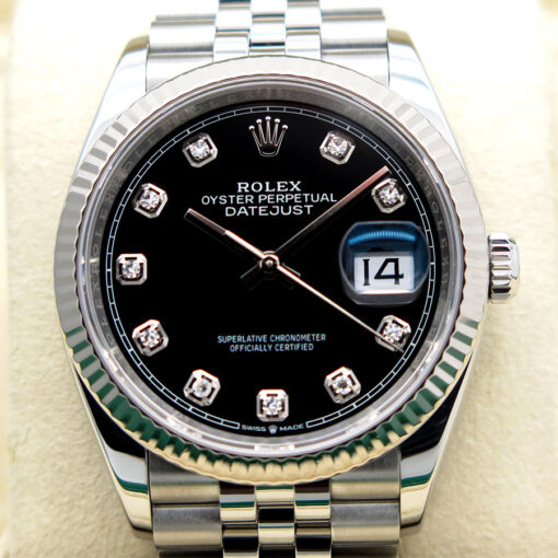 Rolex 126234 Datejust with Black Diamond Dial on Jubilee - Image 3