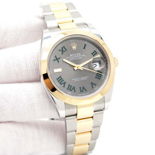 Rolex 126303 Datejust 41 18K/SS with Slate Roman Dial on Oyster