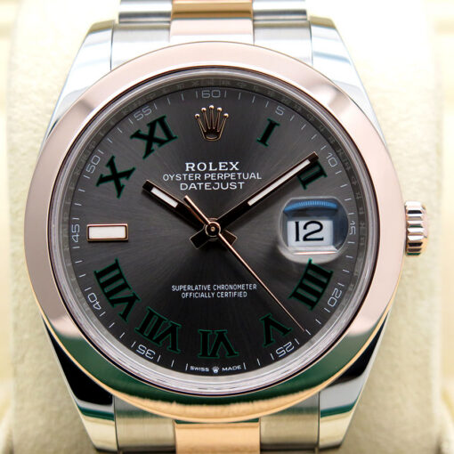 Rolex 126301 Datejust 41 18K/SS with Slate Roman Dial on Oyster - Image 3