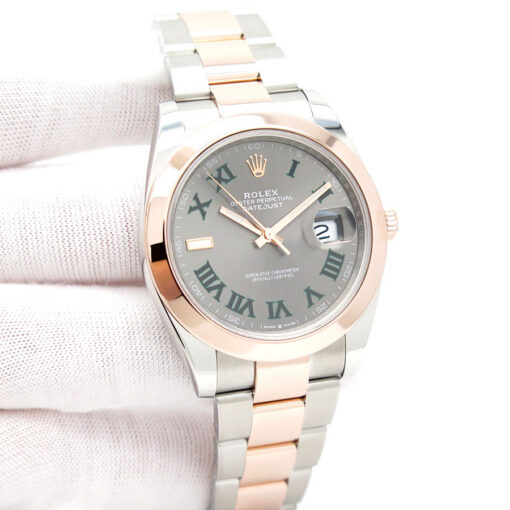Rolex 126301 Datejust 41 18K/SS with Slate Roman Dial on Oyster