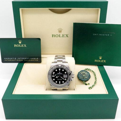 Alternative view of Rolex 126710GRNR GMT Master II on Oyster
