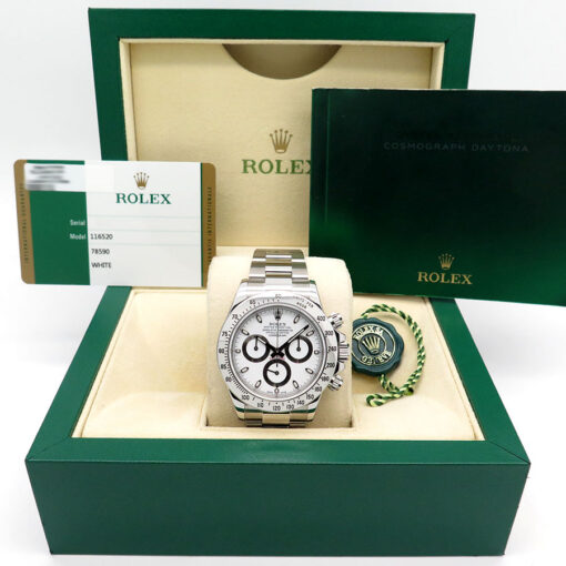 Alternative view of Rolex 116520 Cosmograph Daytona with White Dial