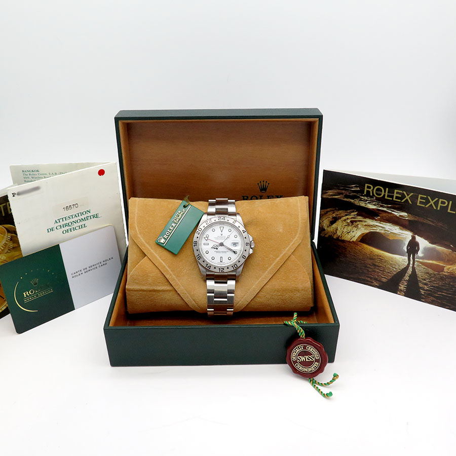 Rolex 16570 Explorer II with White Dial - Image 2