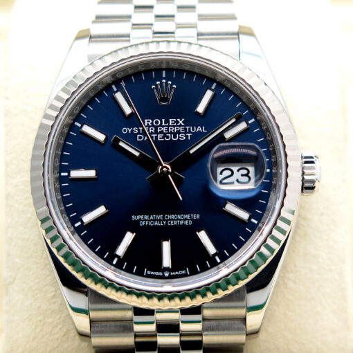Rolex 126234 Datejust with Blue Stick Dial on Jubilee - Image 3