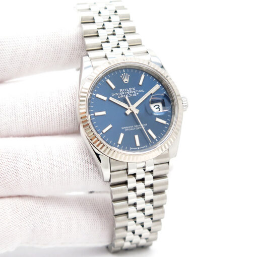 Rolex 126234 Datejust with Blue Stick Dial on Jubilee