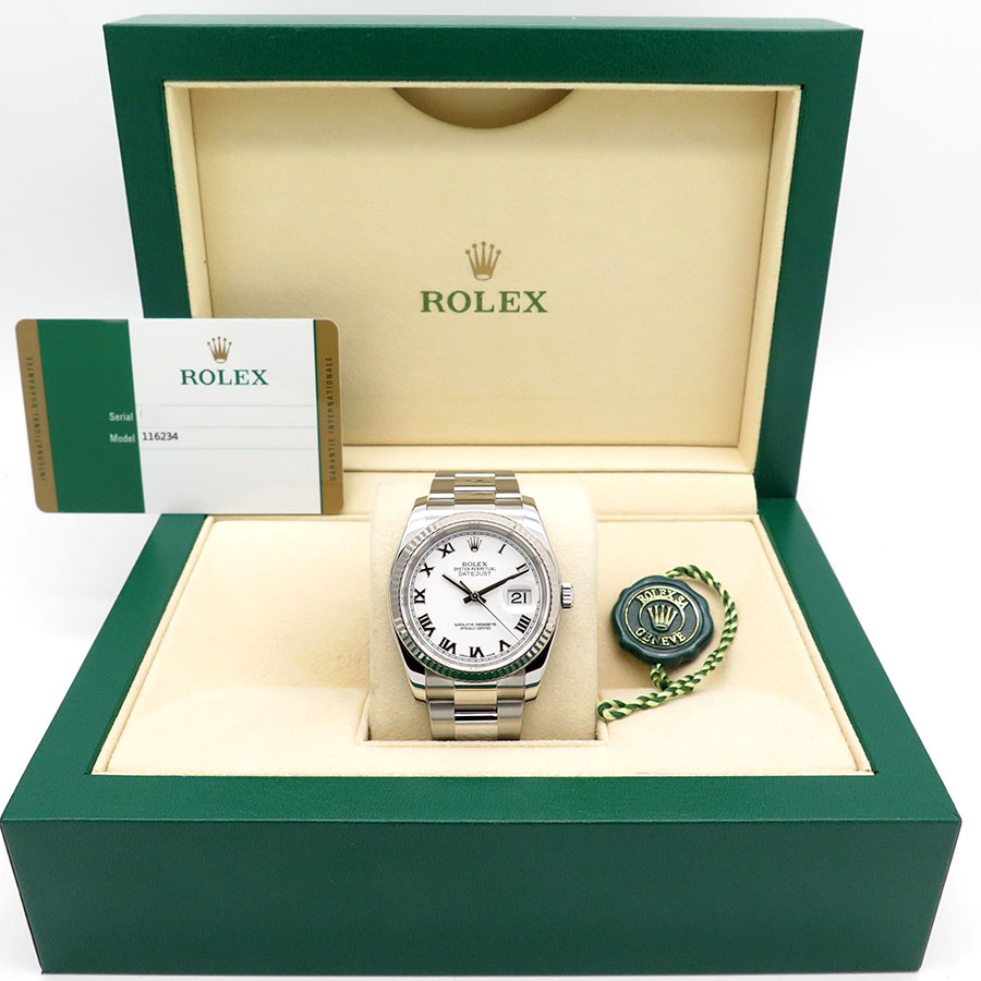 Rolex 116234 Datejust with White Roman Dial on Oyster - Image 2