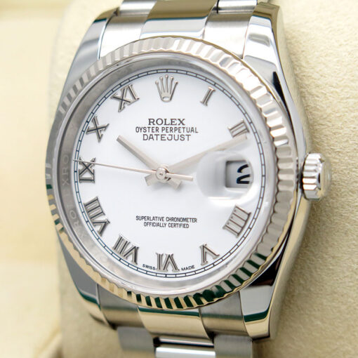 Rolex 116234 Datejust with White Roman Dial on Oyster - Image 4