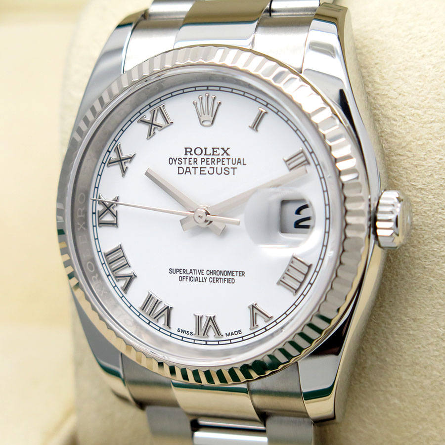 Rolex 116234 Datejust with White Roman Dial on Oyster - Image 4