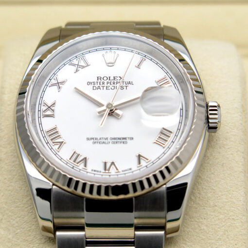 Rolex 116234 Datejust with White Roman Dial on Oyster - Image 3