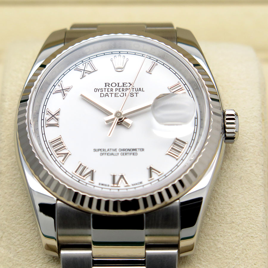 Rolex 116234 Datejust with White Roman Dial on Oyster - Image 3