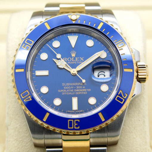 Rolex 116613LB Submariner 18K/SS Blue Dial - Image 3