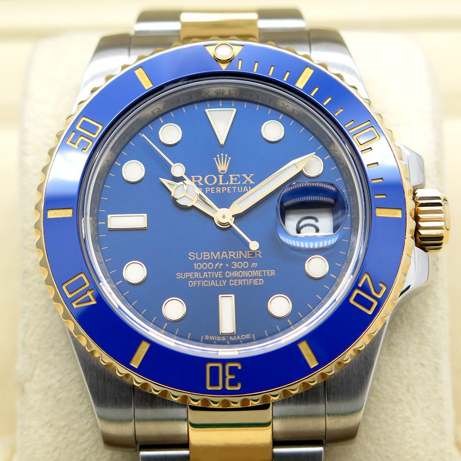 Rolex 116613LB Submariner 18K/SS Blue Dial - Image 3