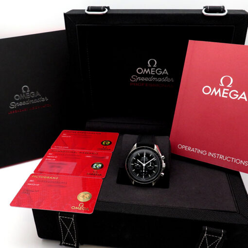 Alternative view of Omega Speedmaster Professional Moonwatch on Strap with 3861 Movement