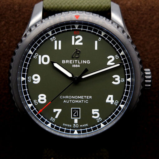 Breitling M17315 Aviator 8 Automatic 41mm Black Steel Curtiss Warhawk - Image 3