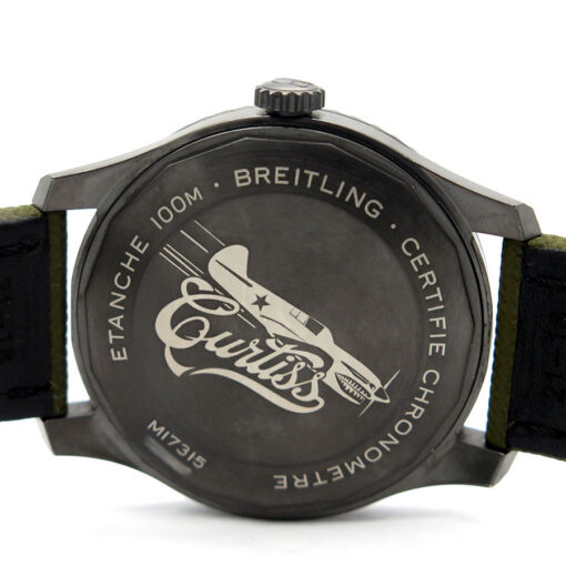 Breitling M17315 Aviator 8 Automatic 41mm Black Steel Curtiss Warhawk - Image 4