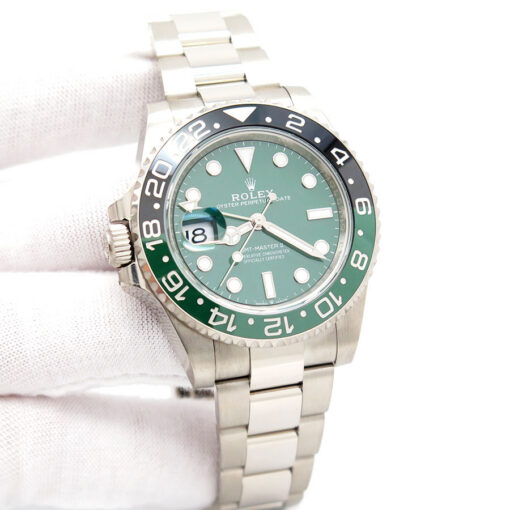 Rolex 126729VTNR GMT Master II 18K White Gold with Green Dial on Oyster (New Model)