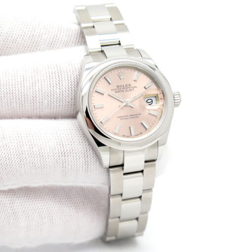 Rolex 279160 Datejust with Pink Stick Dial on Oyster