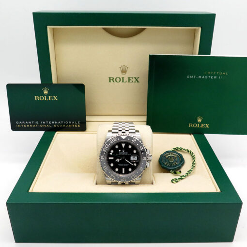 Alternative view of Rolex 126710GRNR GMT Master II on Jubilee